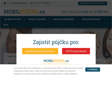 Tablet Screenshot of mobilpujcka.cz